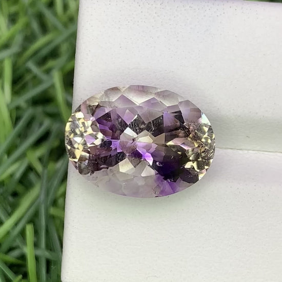 Natural Super Seven 8.43 Carat 16x12 MM Oval Shape Faceted Gemstone with 7 Crystals Healing Stone Seven Chakra Melody Stone