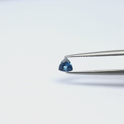 Natural Blue Umba Sapphire 0.29 Carat 4.5x4.5 MM Trillion Shape Faceted Gemstone