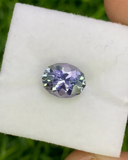 Natural Unheated Tanzanite 1.37 Carat 8.3x6.5 MM Fancy Shape Faceted Gemstone