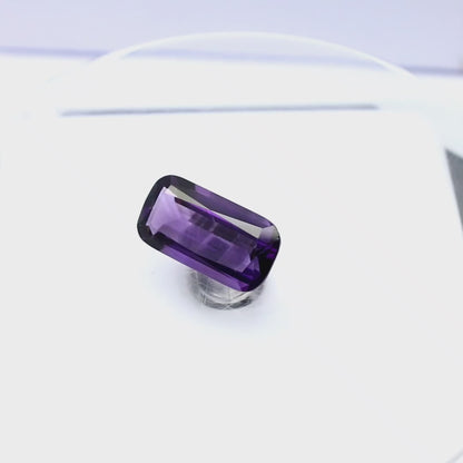 Natural African Amethyst 11.08 Carat 21x11 MM Cushion Shape Faceted Gemstone