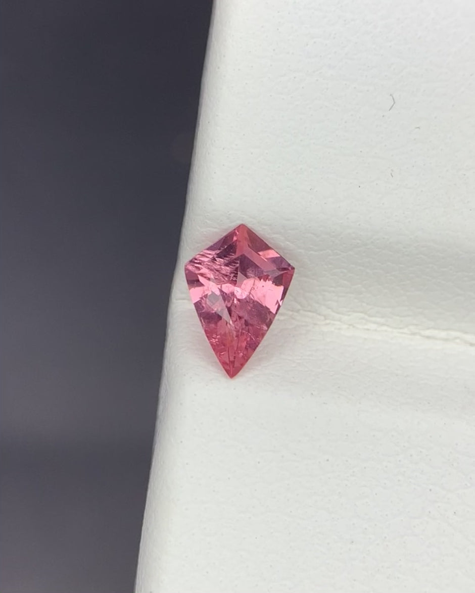 Natural Pink Spinel 0.40 Carat 6.8x4.8 MM Shield Shape Faceted Gemstone