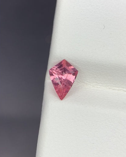 Natural Pink Spinel 0.40 Carat 6.8x4.8 MM Shield Shape Faceted Gemstone