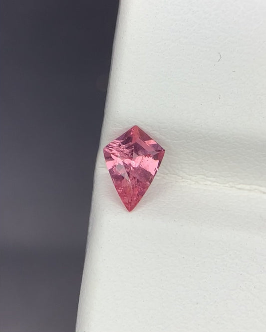 Natural Pink Spinel 0.40 Carat 6.8x4.8 MM Shield Shape Faceted Gemstone