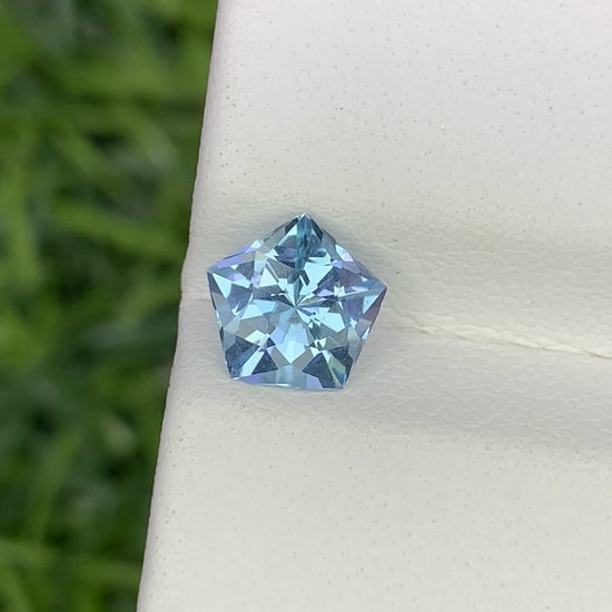 Natural Santa Maria Aquamarine 0.72 Carat 6.3x6.3 MM Fancy Shape Faceted Gemstone 