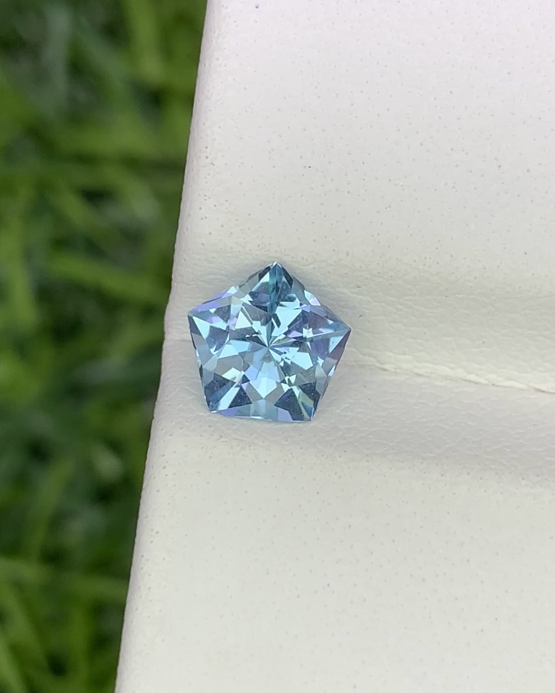 Natural Santa Maria Aquamarine 0.72 Carat 6.3x6.3 MM Fancy Shape Faceted Gemstone 