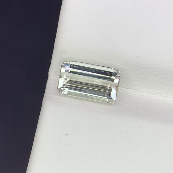 Natural Achroite Tourmaline 1.50 Carat 8.1x4.7 MM Octagon Shape Faceted Gemstone 