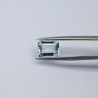 Natural Aquamarine 3.10 Carat 10x8 MM Octagon Shape Faceted Gemstone