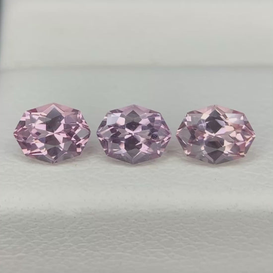 Natural Rare Dragon Garnet / Fluorescent Chromium Vanadium Malaya Garnet Lot 1.02 Carat 5x3.8 MM Fancy Shape Faceted Gemstone 3 Piece Lot