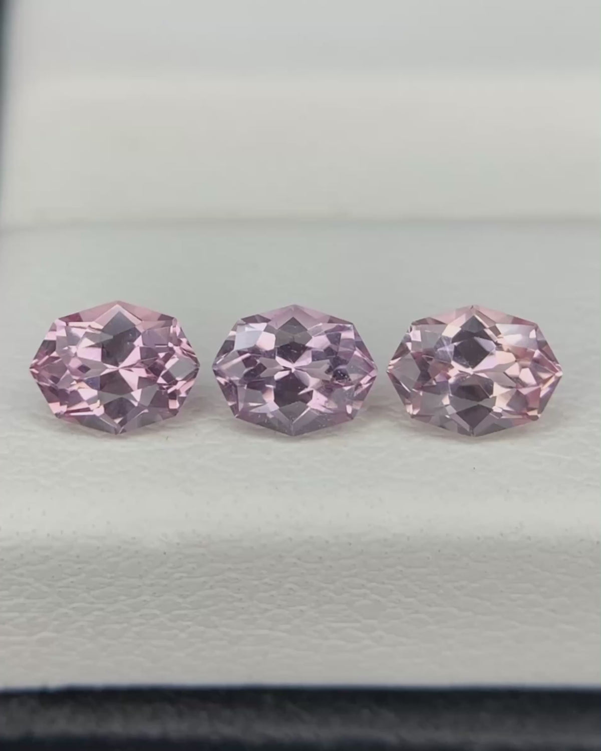 Natural Rare Dragon Garnet / Fluorescent Chromium Vanadium Malaya Garnet Lot 1.02 Carat 5x3.8 MM Fancy Shape Faceted Gemstone 3 Piece Lot