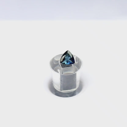 Natural Blue Tourmaline 0.27 Carat 4.5x4.5 MM Trillion Shape Faceted Gemstone