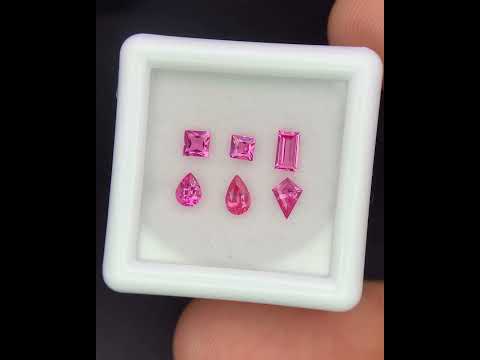 Natural Pink Spinel Lot 0.93 Carat Mix Size Mix Shape Faceted Gemstone 6 Piece Lot