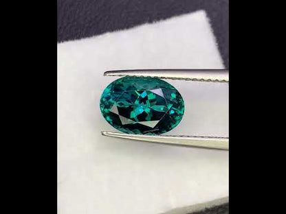Natural Indicolite Tourmaline 3.03 Carat 10.3x7.3 MM Oval Shape Faceted Gemstone