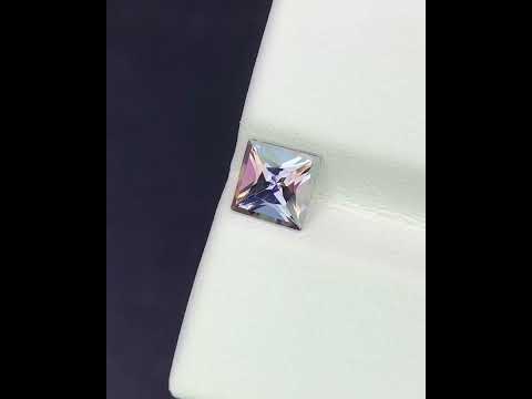 Natural Unheated Bi Color Tanzanite 0.76 Carat 5.5x5.5 MM Square Shape Faceted Gemstone