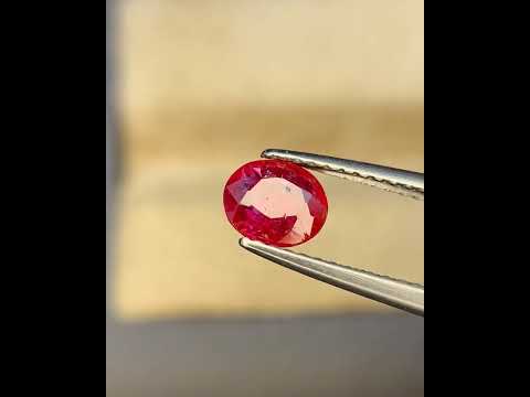 Natural Ruby 0.85 Carat 6x5 MM Oval Shape Faceted Gemstone