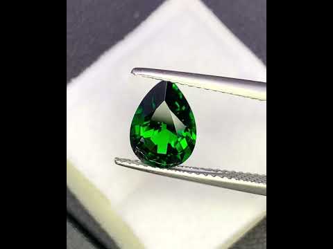 Natural Tsavorite 2.07 Carat 10x7 MM Pear Shape Faceted Gemstone