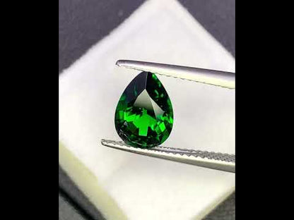 Natural Tsavorite 2.07 Carat 10x7 MM Pear Shape Faceted Gemstone