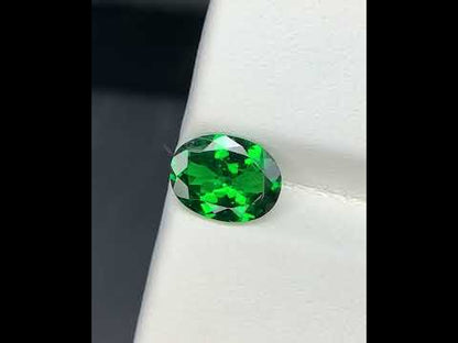 Natural Tsavorite Garnet 1.56 Carat 8.7x6.5 MM Oval Shape Faceted Gemstone