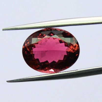 Natural Pink Tourmaline 7.35 Carat 14.5x11 MM Oval Shape Faceted gemstone VVS2 Quality