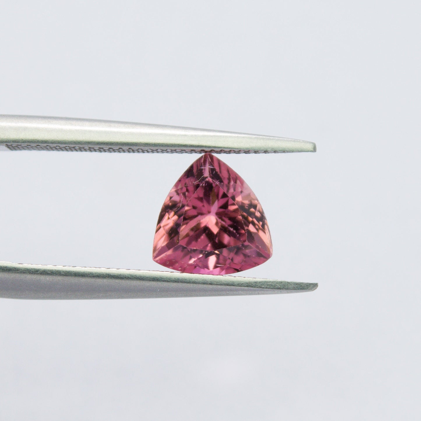 Natural Pink Tourmaline 1.31 Carat 7x7 MM Trillion Shape Faceted gemstone