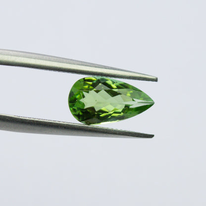 Natural Green Tourmaline 1.46 Carat 11x6 MM Pear Shape Faceted Gemstone