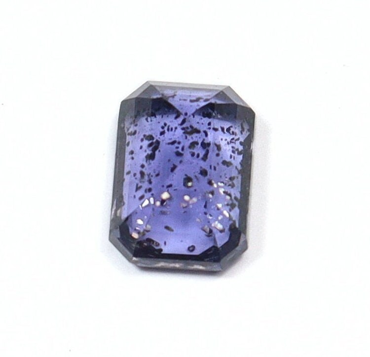 Natural Iolite Sunstone 0.96 Carat 7x5 MM Octagon Shape Faceted Gemstone