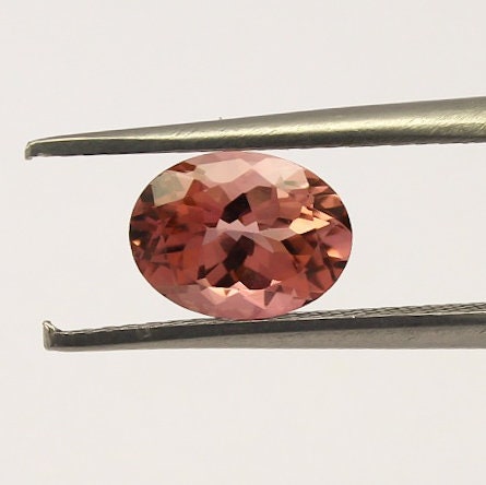 Natural Pink Tourmaline 1.36 Carat 8x6 MM Oval Shape Faceted Gemstone