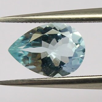 Natural Aquamarine 1.51 Carat 10x7 MM Pear Shape Faceted Gemstone