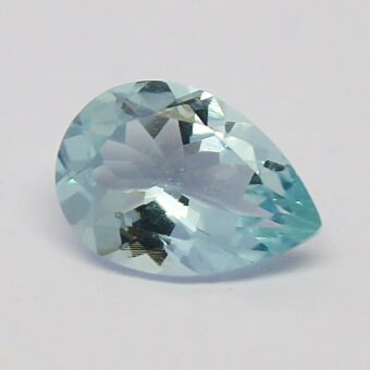 Natural Aquamarine 1.51 Carat 10x7 MM Pear Shape Faceted Gemstone