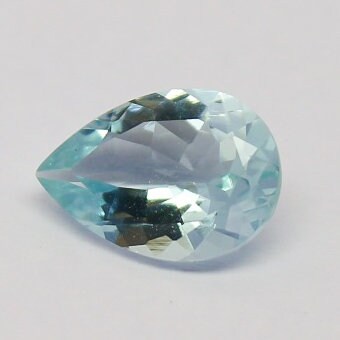 Natural Aquamarine 1.51 Carat 10x7 MM Pear Shape Faceted Gemstone