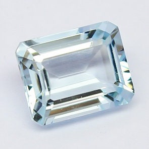 Natural Aquamarine 3.10 Carat 10x8 MM Octagon Shape Faceted Gemstone