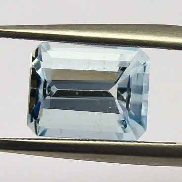 Natural Aquamarine 3.42 Carat 10x8 MM Octagon Shape Faceted Gemstone