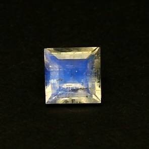 Natural Rainbow Moonstone 0.51 Carat 5x5 MM Square Shape Faceted Gemstone