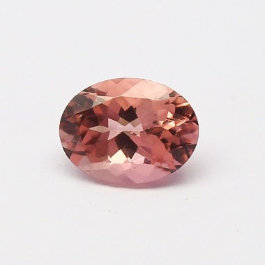 Natural Pink Tourmaline 1.36 Carat 8x6 MM Oval Shape Faceted Gemstone