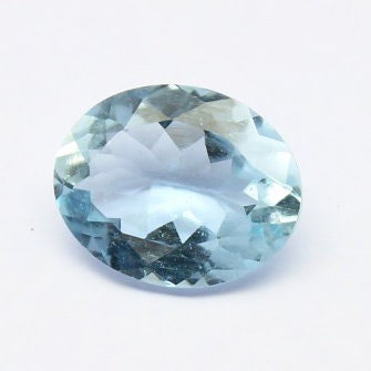 Natural Aquamarine 1.80 Carat 10x8 MM Oval Shape Faceted Gemstone