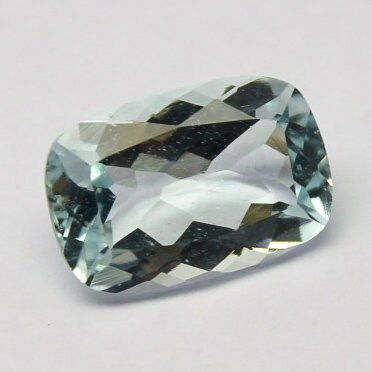 Natural Aquamarine 3.35 Carat 12x8 MM Cushion Shape Faceted Gemstone