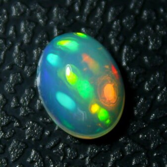 Natural Ethiopian Opal 0.90 Carat 8x6.5 MM Oval Shape Cabochon Gemstone