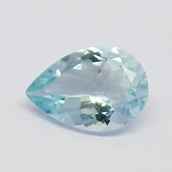 Natural Aquamarine 1.51 Carat 10x7 MM Pear Shape Faceted Gemstone