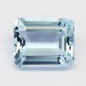 Natural Flawless Aquamarine 3.25 Carat 10x8 MM Octagon Shape Faceted Gemstone