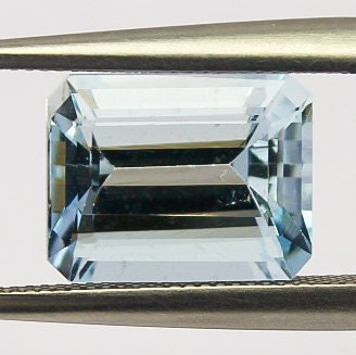 Natural Aquamarine 3.42 Carat 10x8 MM Octagon Shape Faceted Gemstone