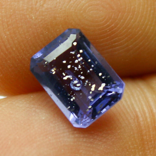 Natural Iolite Sunstone 1.45 Carat 8x6 MM Octagon Shape Faceted Gemstone