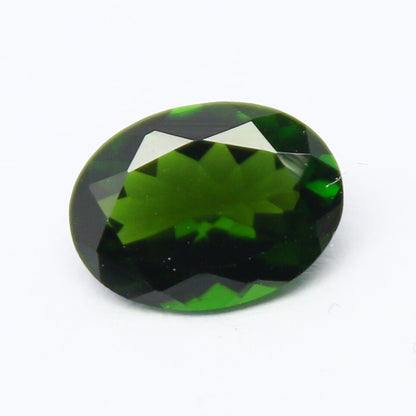 Natural Flawless Green Tourmaline 0.98  Carat 8x6 MM Oval Shape Faceted Gemstone