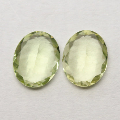 Natural Flawless Yellow Beryl Lot 3.83 Carat 10x8 MM Oval Shape Faceted Gemstone 2 Piece lot