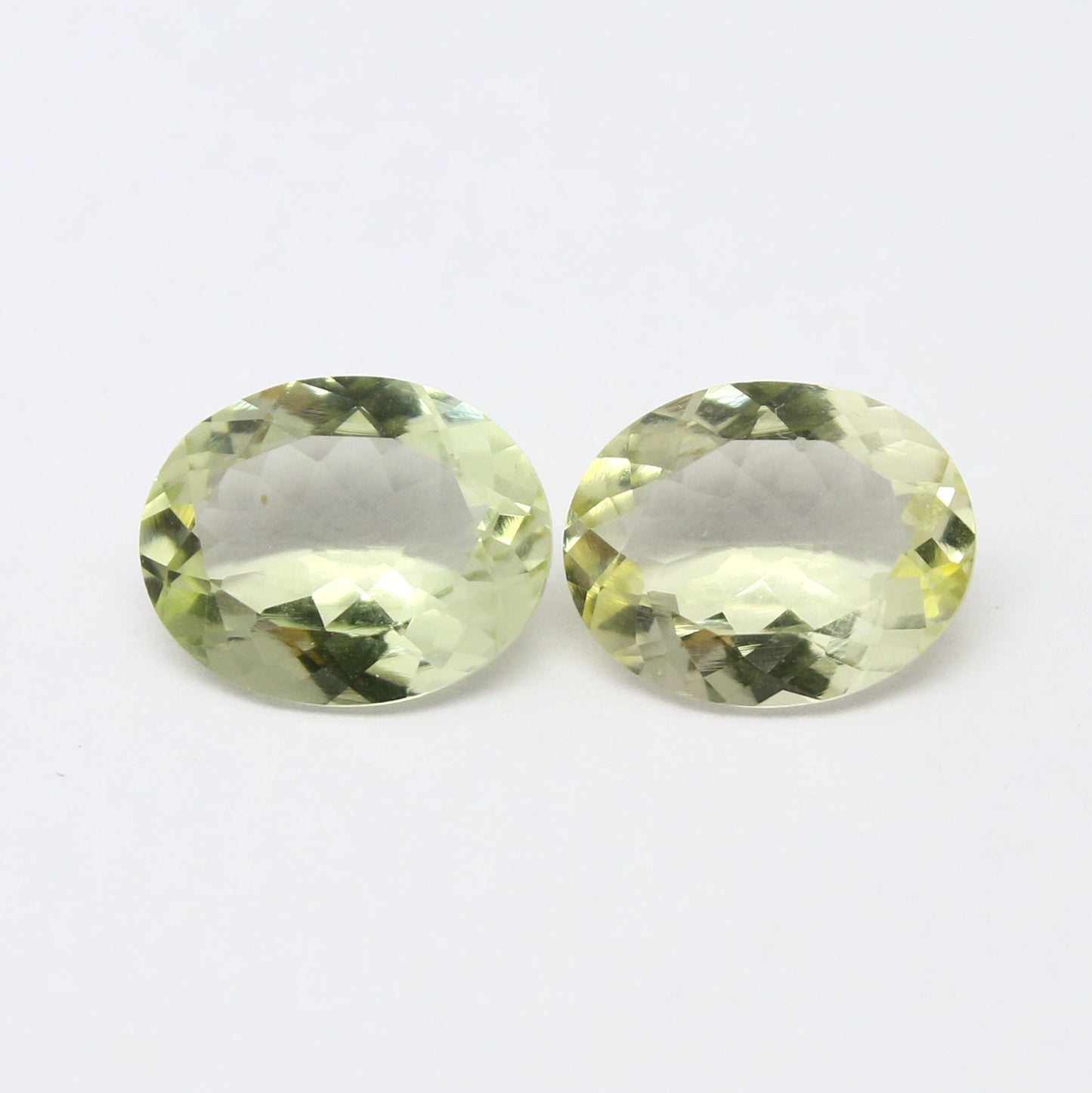 Natural Flawless Yellow Beryl Lot 3.83 Carat 10x8 MM Oval Shape Faceted Gemstone 2 Piece lot