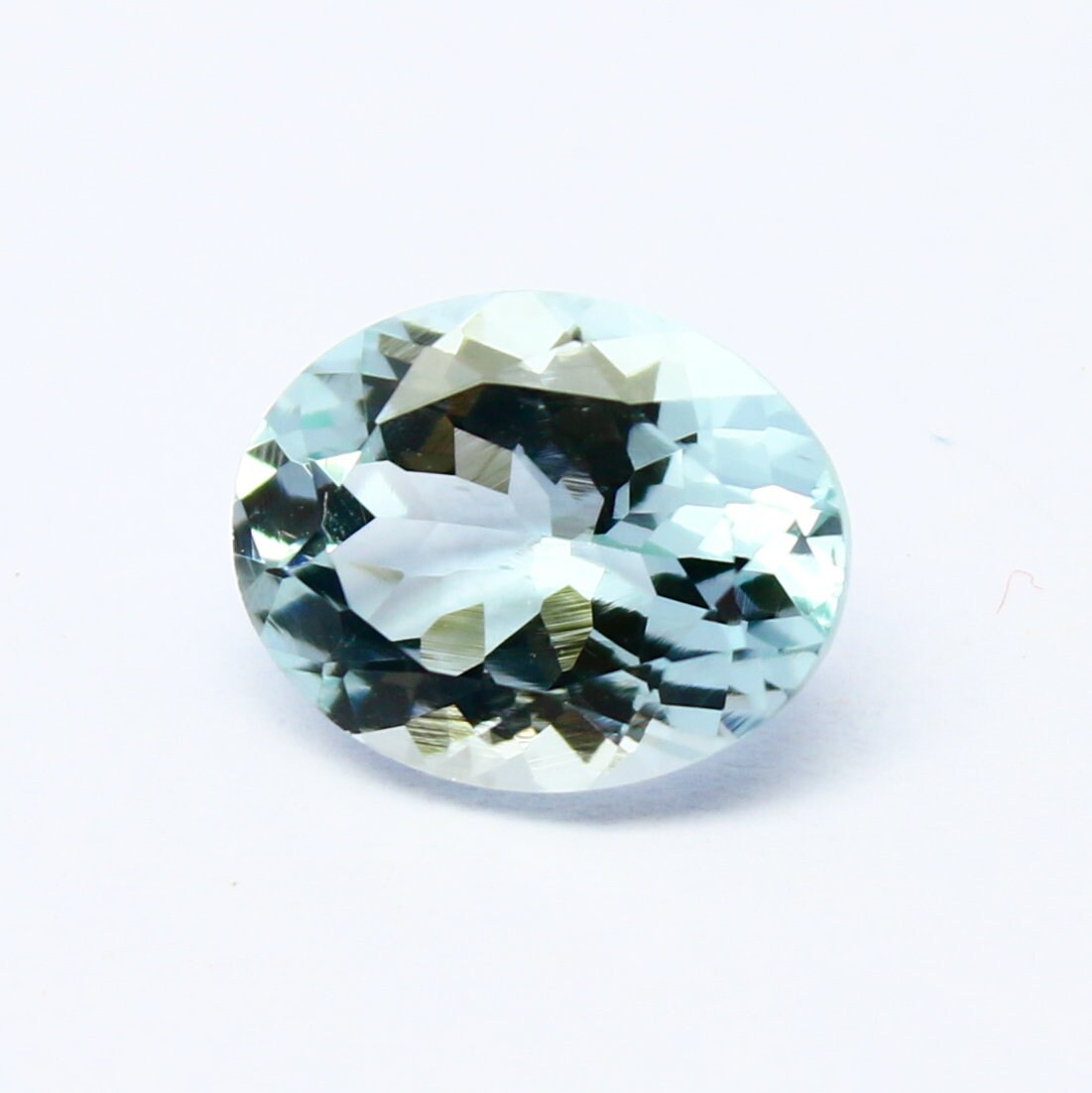 Natural Aquamarine 2.31 Carat 10x8 MM Oval Shape Faceted Gemstone