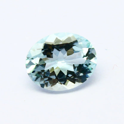 Natural Aquamarine 2.31 Carat 10x8 MM Oval Shape Faceted Gemstone