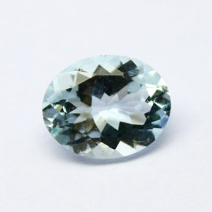 Natural Aquamarine 2.35 Carat 10x8 MM Oval Shape Faceted Gemstone