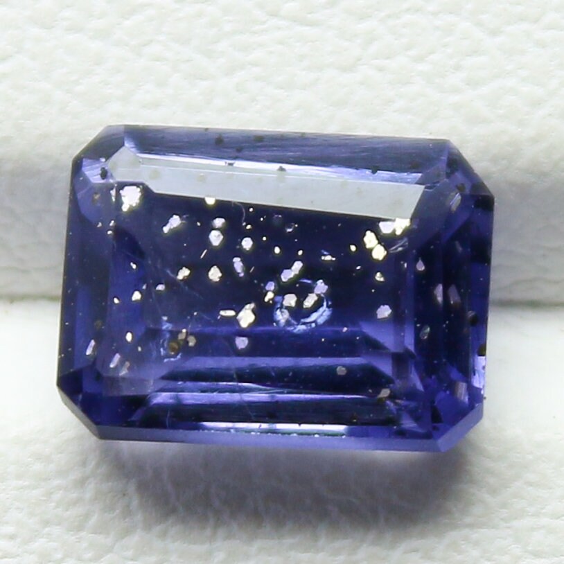 Natural Iolite Sunstone 1.45 Carat 8x6 MM Octagon Shape Faceted Gemstone