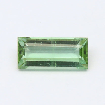 Natural Green Tourmaline 2.12 Carat 11.3x5  MM Baguette Shape Faceted Gemstone