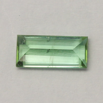 Natural Green Tourmaline 2.12 Carat 11.3x5  MM Baguette Shape Faceted Gemstone