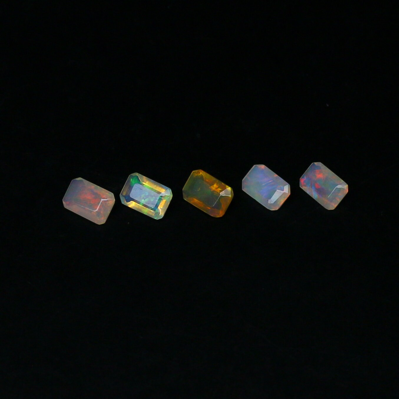 Natural Rare Ethiopian Opal Round/Octagon Shape Faceted Gemstone